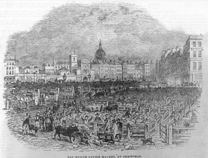 Old Smithfield Market by English School