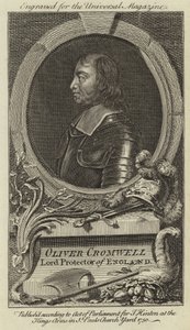 Oliver Cromwell, Lord Protector of England by English School