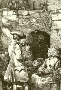 Oliver Goldsmith Playing for his Night