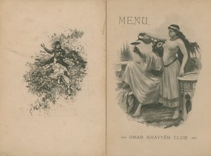 Omar Khayyam Club Dinner Menu