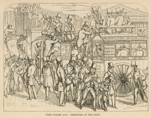 Omnibuses at the Bank, London