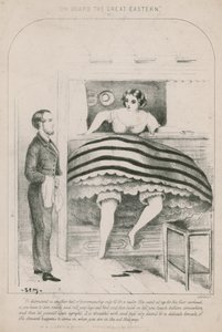 On Board the Great Eastern; Dismounting from a Bunk Bed by English School
