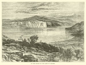 On the Shores of the Lake of Galilee by English School