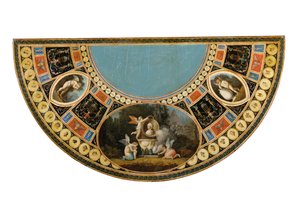 One of a pair of George III tea-tables, possibly Irish, c.1780 by English School