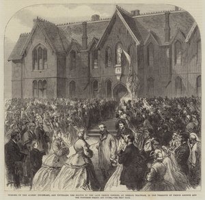 Opening of the Albert Infirmary, and unveiling the Statue of the late Prince Consort, at Bishops Waltham, in the Presence of Prince Arthur and the Princesses Helena and Louisa by English School