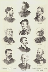 Opening of the Paris Salon, Some Living French Painters by English School