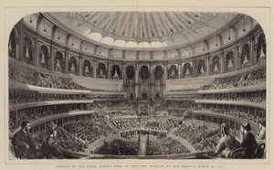 Opening of the Royal Albert Hall of Arts and Sciences by Her Majesty, 29 March 1871 by English School