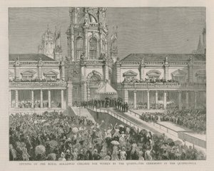 Opening of the Royal Holloway College for Women by the Queen by English School