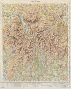 Ordnance Survey Map of the Lake District
