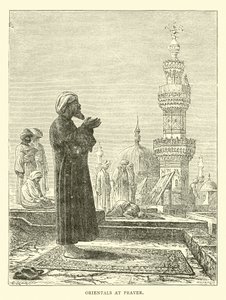 Orientals at prayer by English School