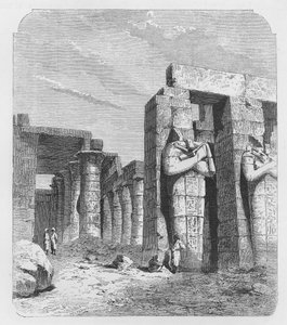 Osiride columns of the Rameseum, Thebes