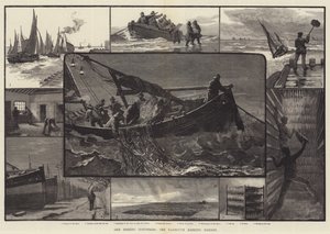 Our Fishing Industries, the Yarmouth Herring Fishery (engraving) by English School