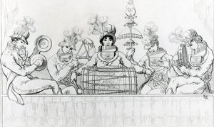 Padean Minstrels in Performance at Vauxhall Gardens, London