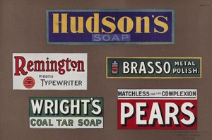 Page from Jordans Enamelled Signs by English School
