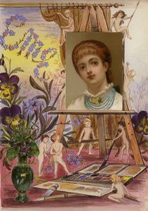 Page from late Victorian scrapbook