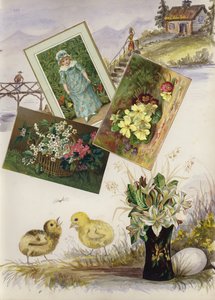 Page from late Victorian scrapbook