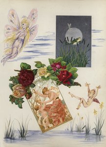 Page from late Victorian scrapbook