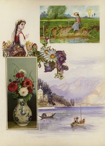 Page from late Victorian scrapbook