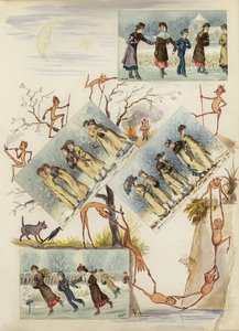 Page from late Victorian scrapbook