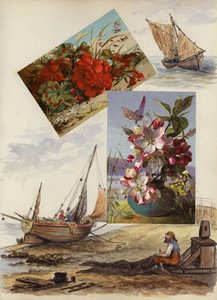 Page from late Victorian scrapbook