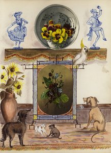 Page from late Victorian scrapbook