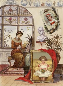 Page from late Victorian scrapbook