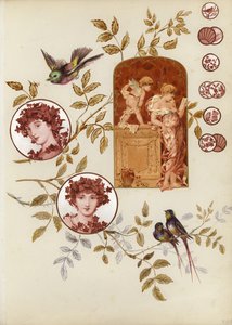 Page from late Victorian scrapbook