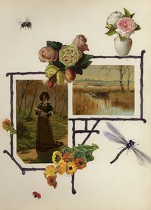 Page from late Victorian scrapbook