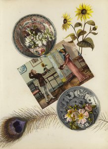 Page from late Victorian scrapbook