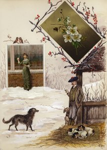 Page from late Victorian scrapbook