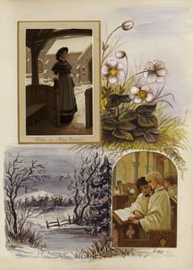 Page from late Victorian scrapbook