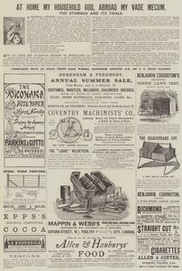 Page of Advertisements by English School