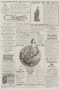 Page of Advertisements by English School