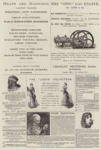 Page of Advertisements by English School