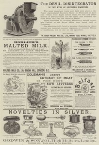 Page of Advertisements by English School