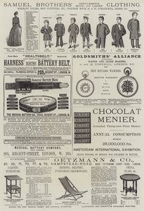 Page of Advertisements by English School