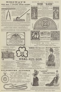 Page of Advertisements by English School