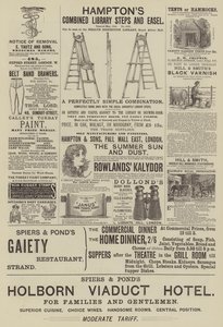 Page of Advertisements by English School
