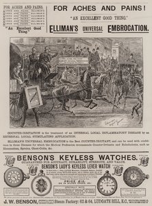 Page of Advertisements by English School