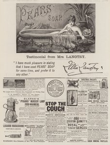 Page of Advertisements by English School