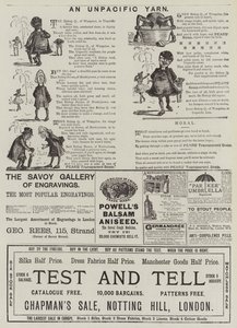 Page of Advertisements by English School