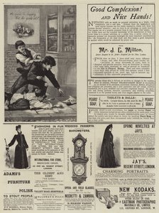 Page of Advertisements by English School