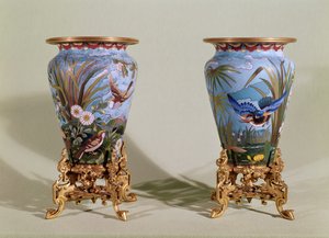 Pair of vases, Elkington & Co., c.1875