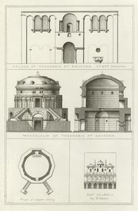 Palace and mausoleum of Theodoric at Ravenna, Italy, 5th and 6th Centuries