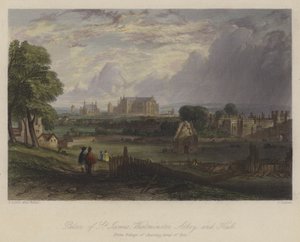 Palace of St James, Westminster Abbey and Hall, London by English School