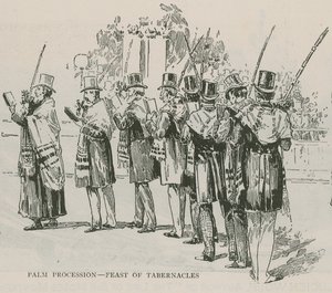 Palm Procession - Feast of Tabernacles by English School