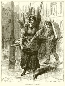 Paris Bread Carrier by English School