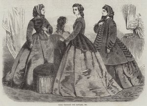 Paris Fashions for January by English School
