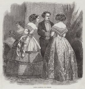 Paris Fashions for March by English School