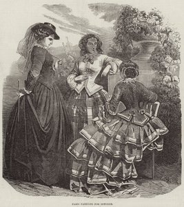 Paris Fashions for October by English School